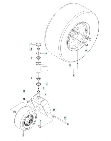 Husqvarna Pz6034Fx - Wheels & Tyres