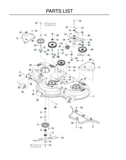 Husqvarna Pz61 - Repair Parts
