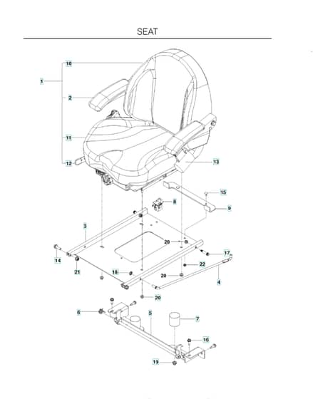 Husqvarna Pz 6029 D - Seat