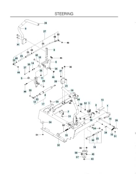 Husqvarna Pz 6029 D - Steering