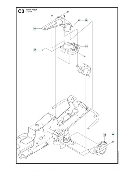 Husqvarna R13 C5 - Cover 3