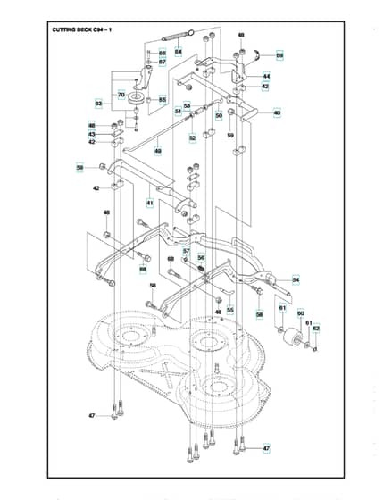 Husqvarna R213 C - 94cm Cutting Deck