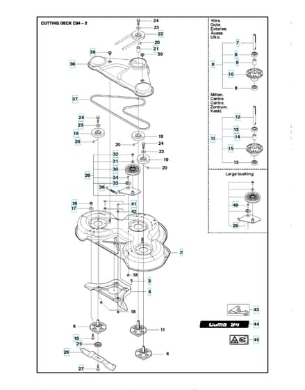 Husqvarna R213 C - 94cm Cutting Deck 2