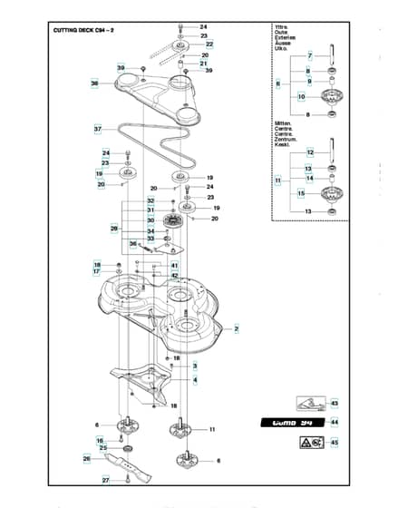 Husqvarna R214 C - 94cm Cutting Deck 2
