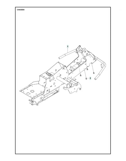 Husqvarna R322 TX AWD - Chassis & Frame