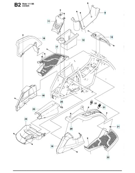 Husqvarna R 111B5 - Cover 2