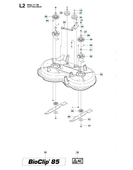 Husqvarna R 111B5 - Mower Deck & Cutting Deck 2