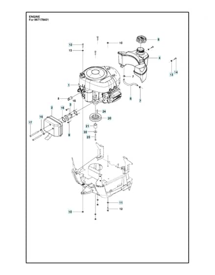 Husqvarna R 112C - Engine