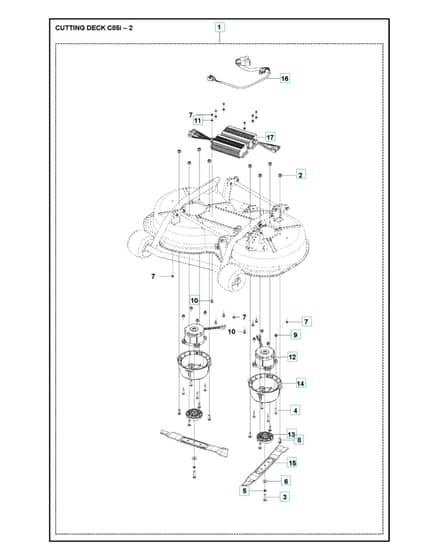 Husqvarna R 112IC - 85cm Cutting Deck 2