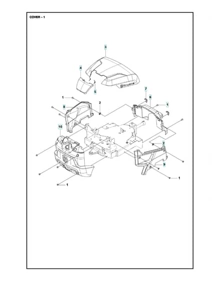 Husqvarna R 112IC - Cover