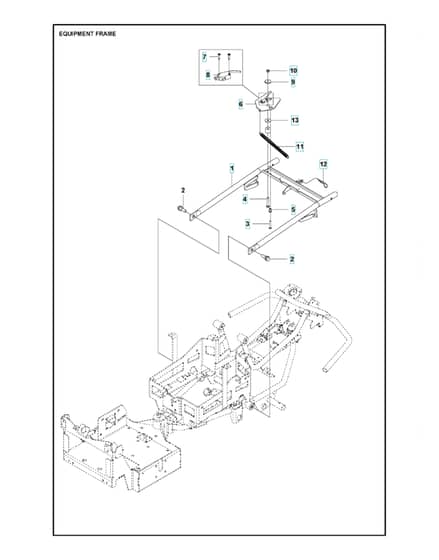 Husqvarna R 112IC - Frame