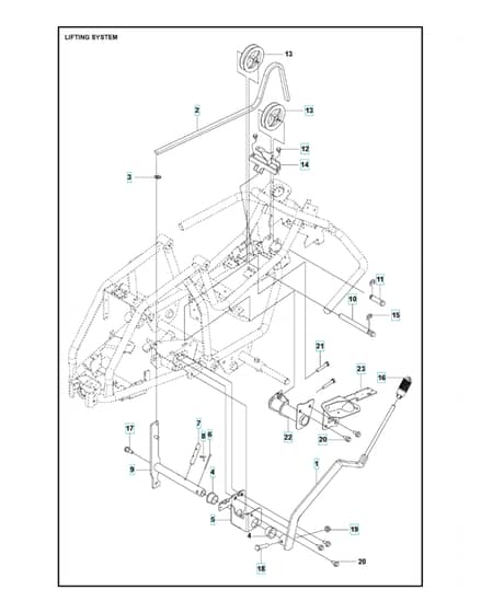 Husqvarna R 112IC - Mower Lift & Deck Lift