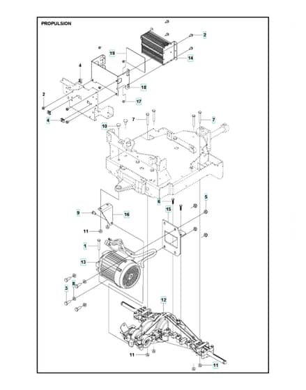 Husqvarna R 112IC - Propulsion