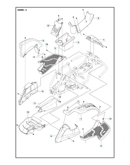 Husqvarna R 115B - Cover 2