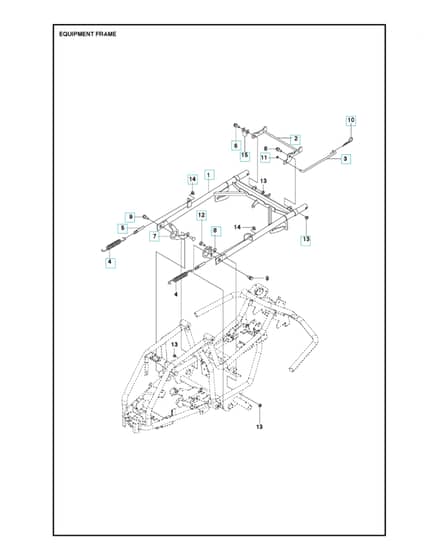 Husqvarna R 115B - Frame