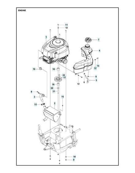 Husqvarna R 115C - Engine