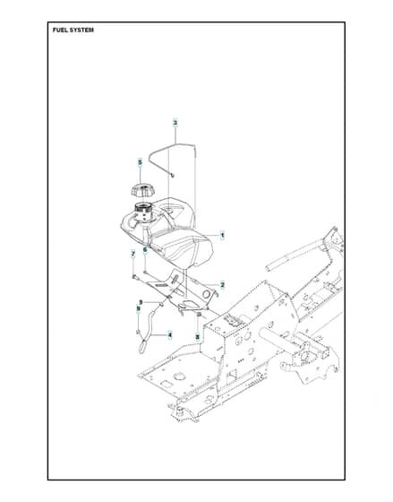 Husqvarna R 214 - Fuel System
