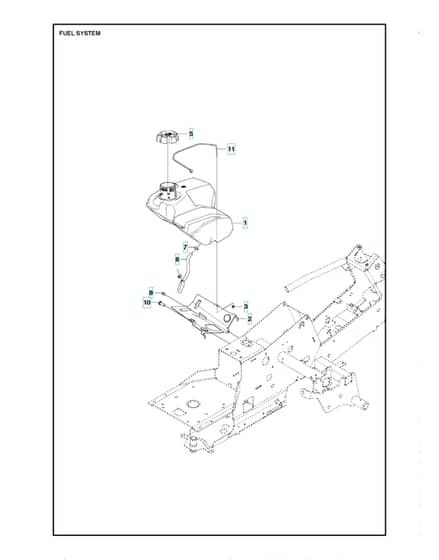 Husqvarna R 214T AWD - Fuel System