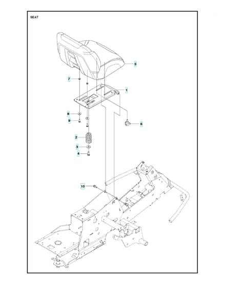 Husqvarna R 214T AWD - Seat