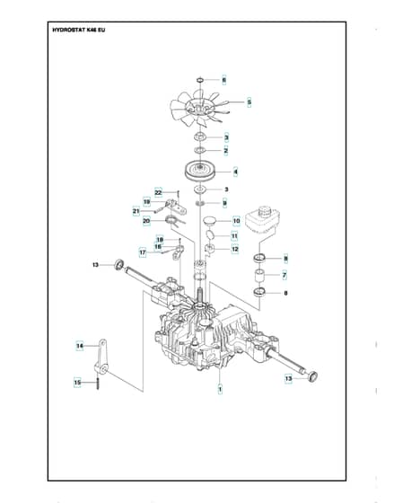 Husqvarna R 214T - Transmission