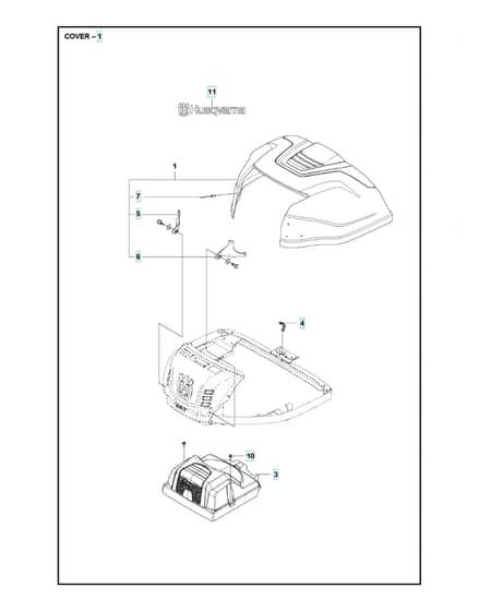 Husqvarna R 214TC - Cover