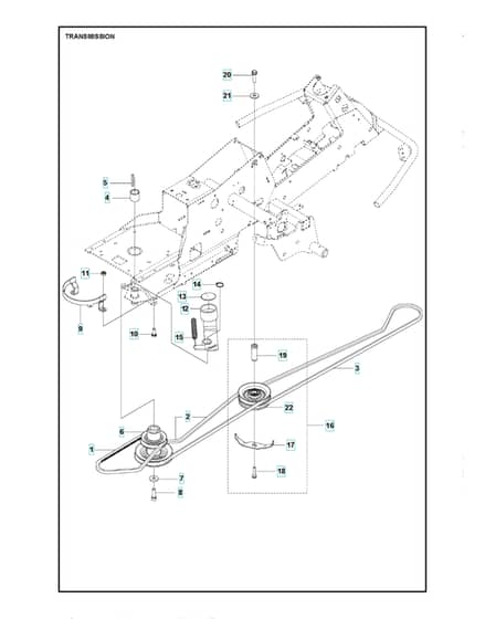 Husqvarna R 214TC - Transmission 2