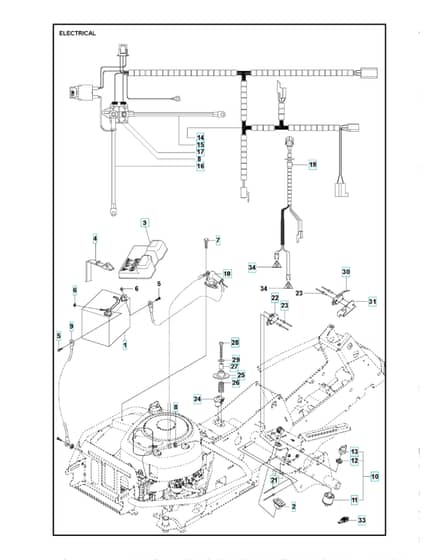 Husqvarna R 216 - Electrical