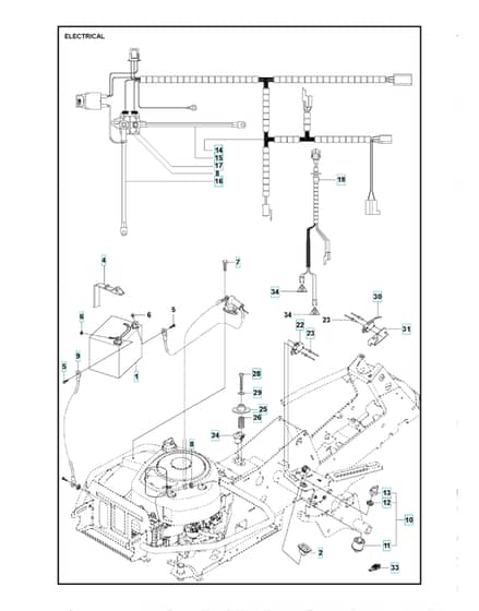 Husqvarna R 216T AWD - Electrical