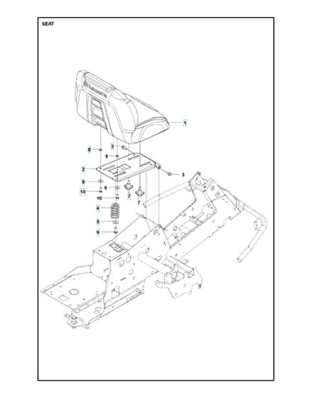 Husqvarna R 216T AWD - Seat