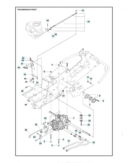 Husqvarna R 216T AWD - Transmission 2