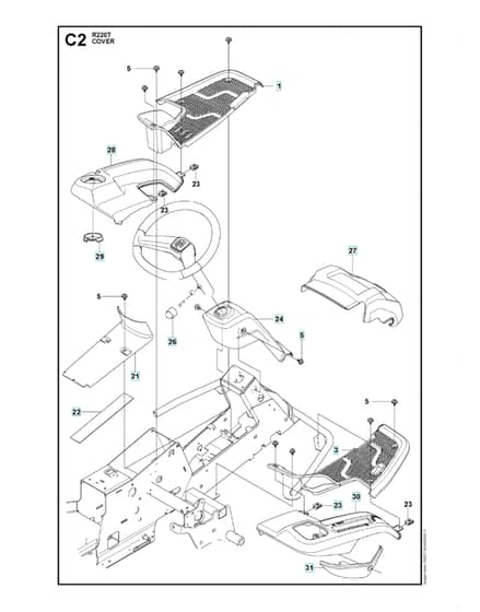 Husqvarna R 220T - Cover