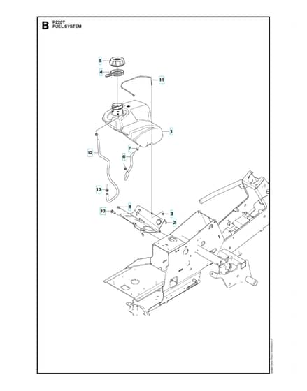 Husqvarna R 220T - Fuel System