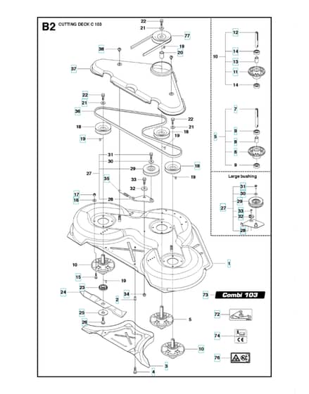Husqvarna R 316T AWD - 103cm Cutting Deck