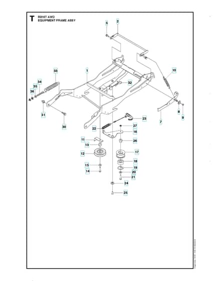 Husqvarna R 316T AWD - Frame