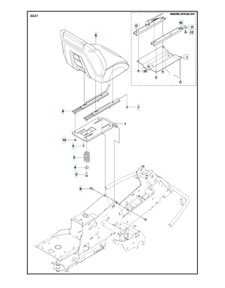 Husqvarna R 316T AWD - Seat