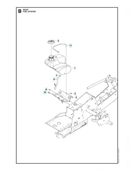 Husqvarna R 316T - Fuel System