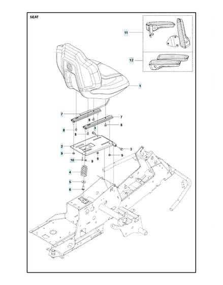 Husqvarna R 316TSX AWD - Seat