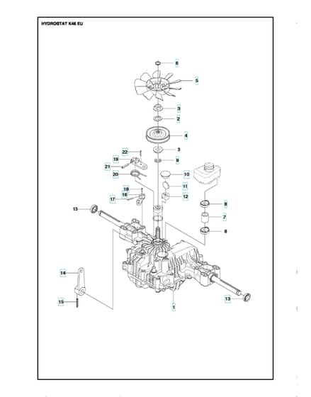 Husqvarna R 316TX - Transmission