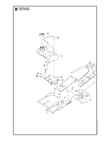 Husqvarna R 316TXS AWD - Fuel System