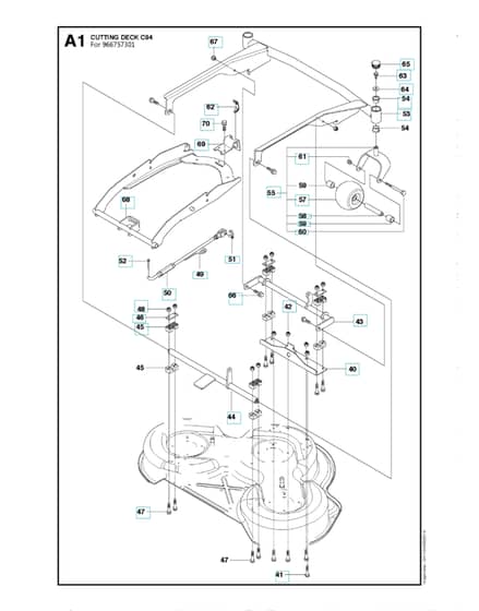 Husqvarna R 318 - 94cm Cutting Deck