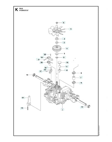 Husqvarna R 318 - Transmission