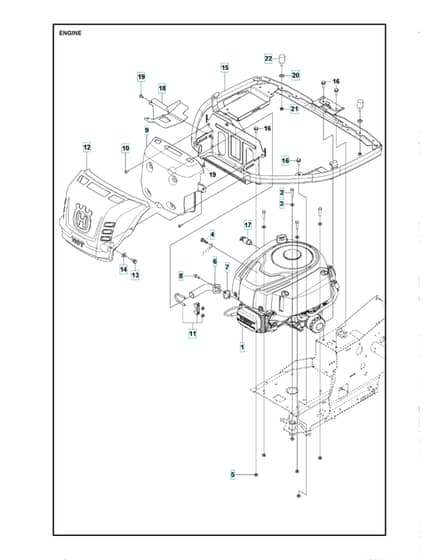 Husqvarna R 318X - Engine