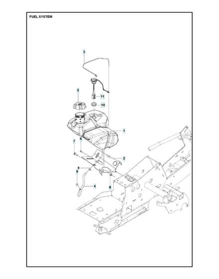 Husqvarna R 318X - Fuel System