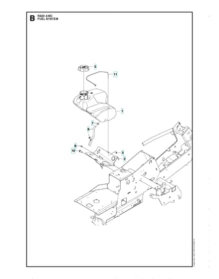 Husqvarna R 320 AWD - Fuel System