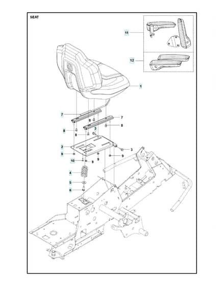 Husqvarna R 320X AWD - Seat
