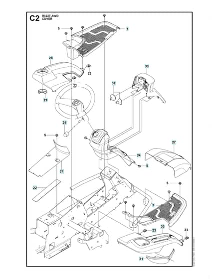 Husqvarna R 322T AWD - Cover