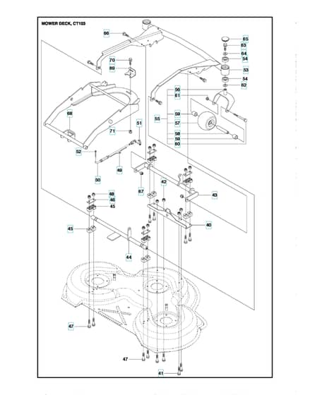 Husqvarna R 418TS - 103cm Cutting Deck 2