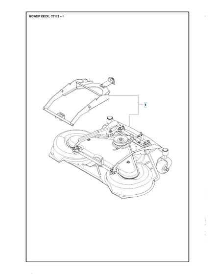 Husqvarna R 418TS AWD - 44" 112cm Cutting Deck