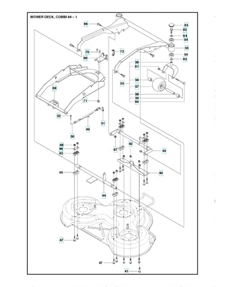 Husqvarna R 418TS AWD - 94cm Cutting Deck 2