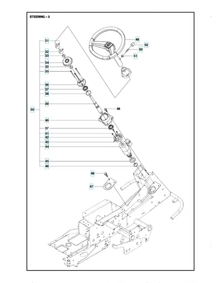 Husqvarna R 418TS AWD - Steering 2